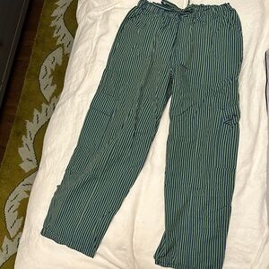 Damson Madder Striped Green Women's Pants